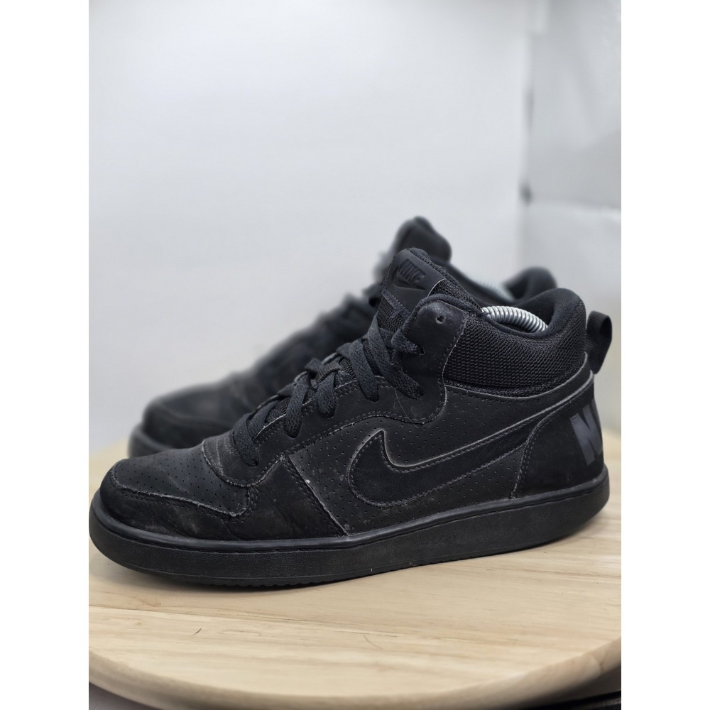 Womens 8.5 - Nike Court Borough Mid 2 GS Black Basketball Shoes 839977-001 GS 7Y